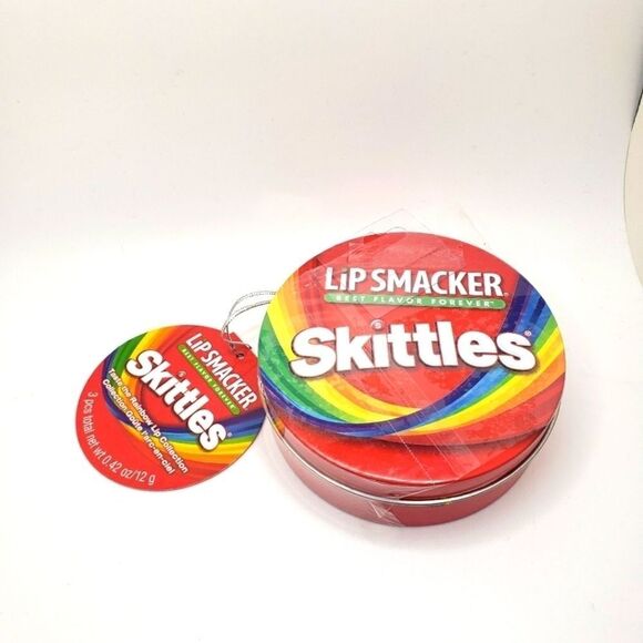 𝅺skittles lip balm with tin candy flavored Chapstick lip smacker - Picture 2 of 4